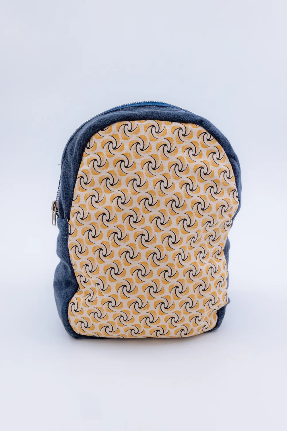 An upcycled bag made from repurposed industrial material