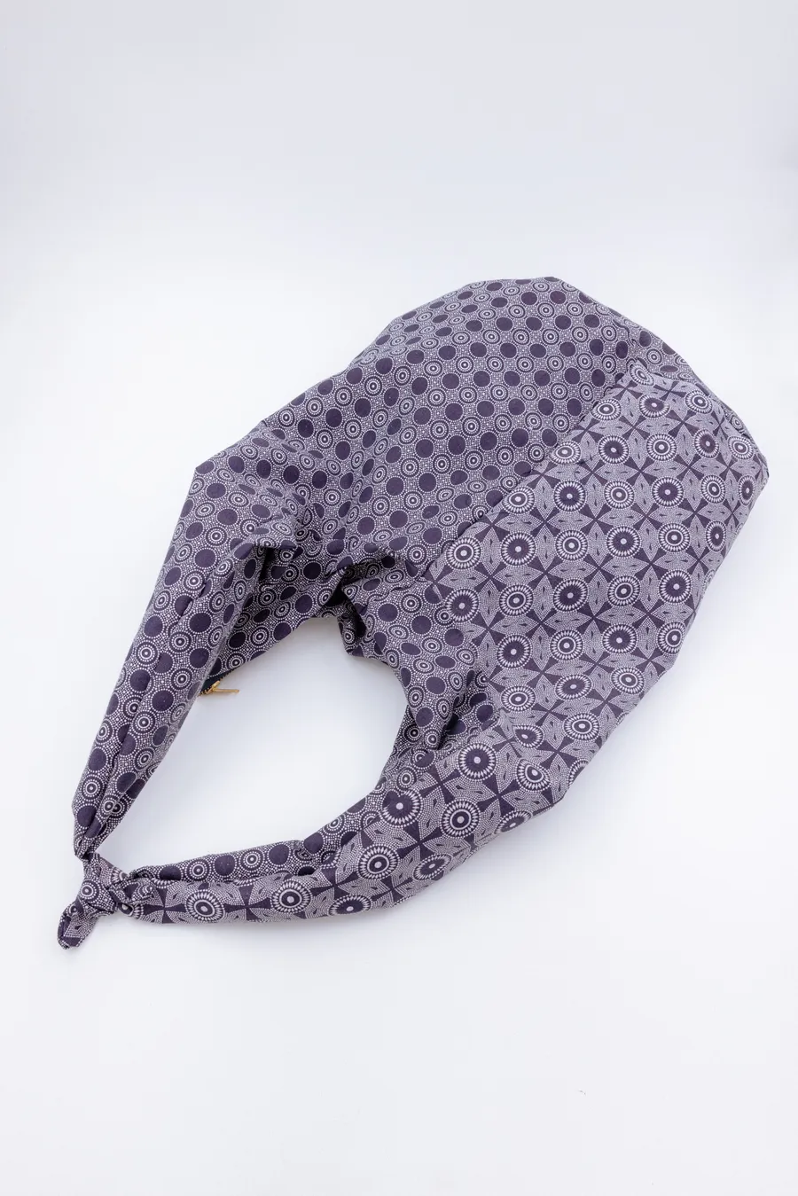 Grey fabric tote bag