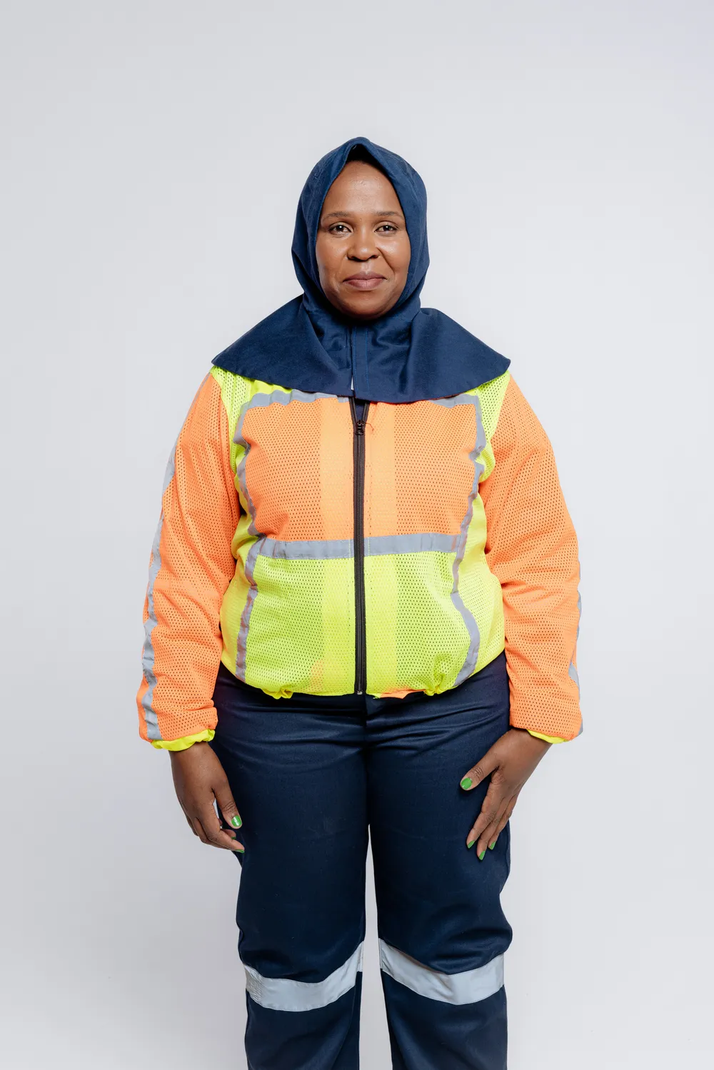 Insulated hi-vis winter jacket